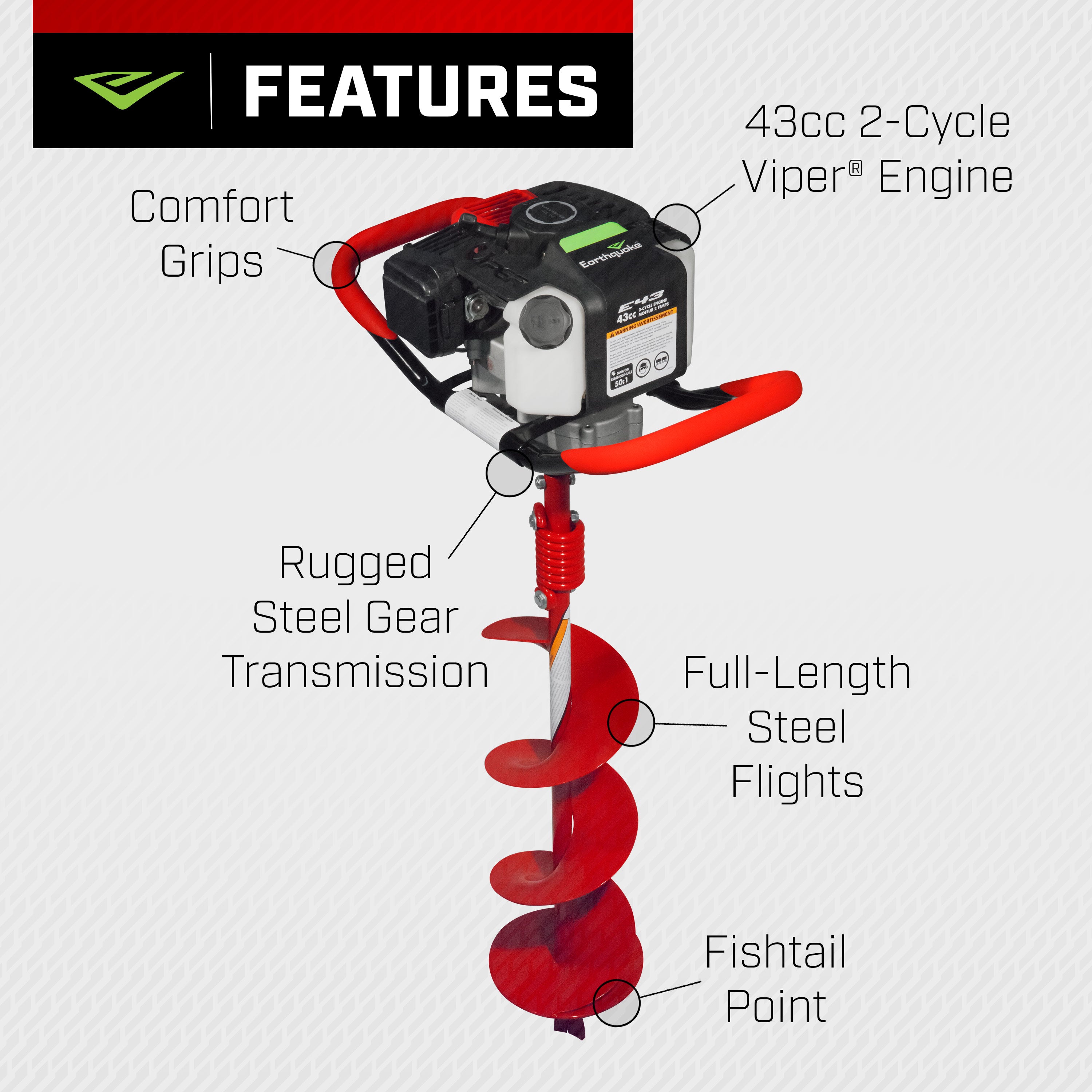 E43™ Earth Auger Combo - 6" (38936)