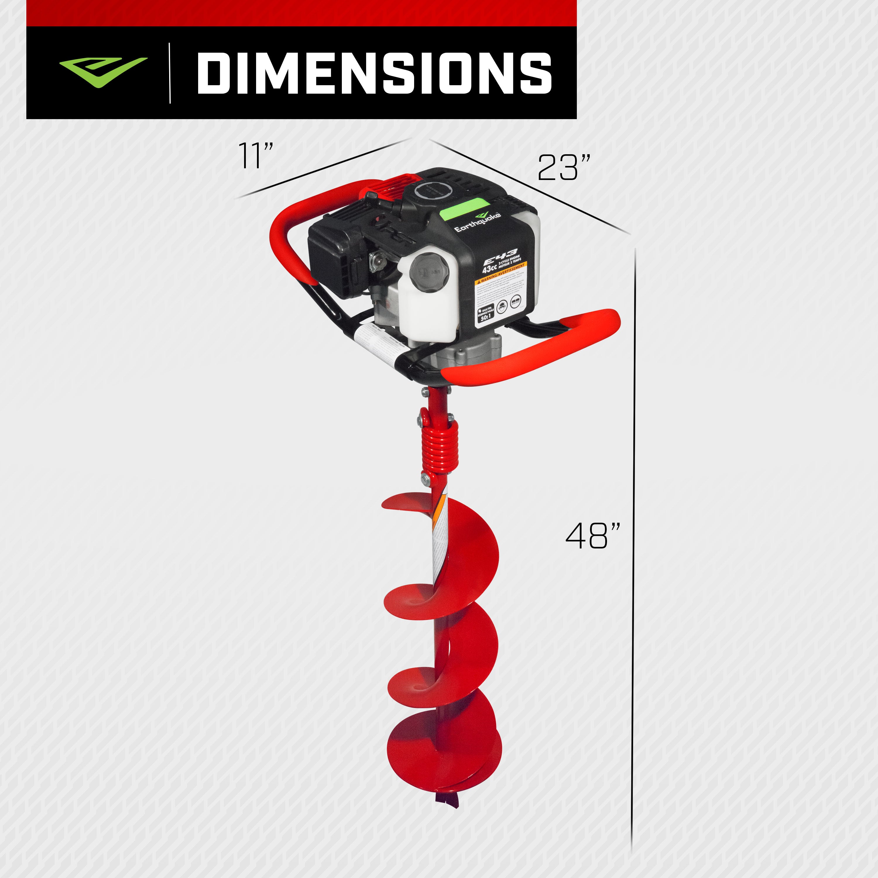 E43™ Earth Auger Combo - 6" (38936)