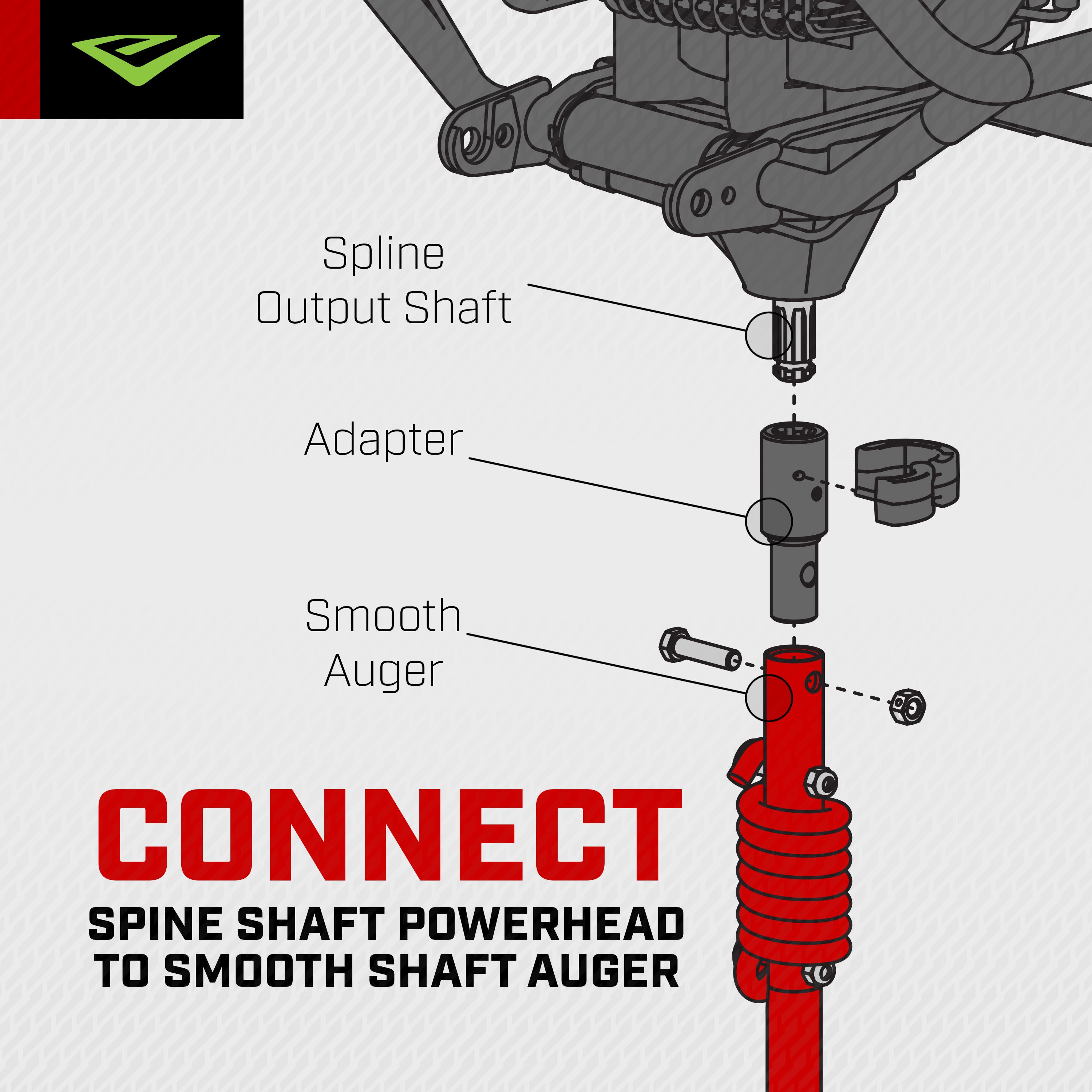 Spline to Smooth Auger Adapter (43410)