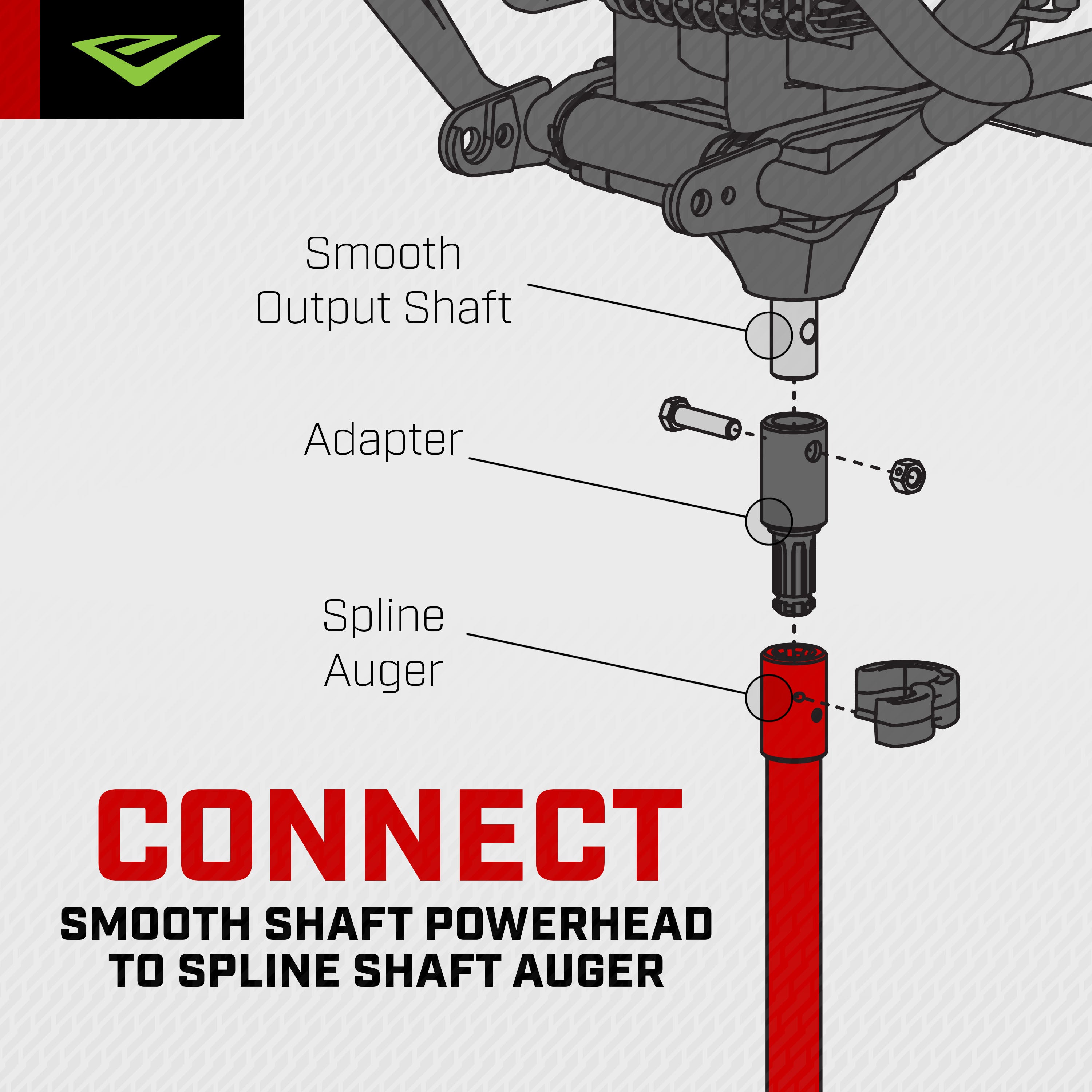 Smooth to Spline Auger Adapter (43765)