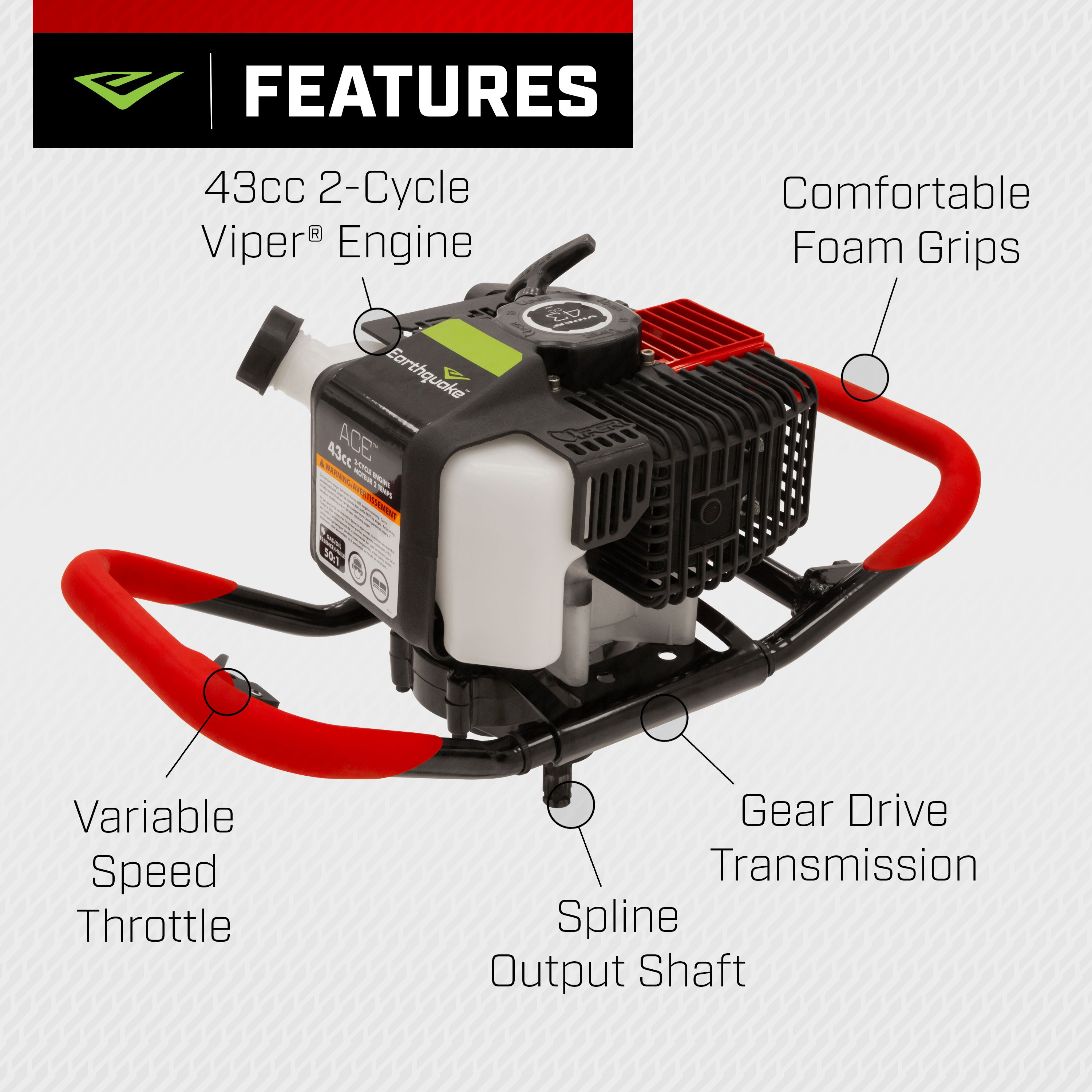 1-Person 43cc Spline Powerhead (44399)