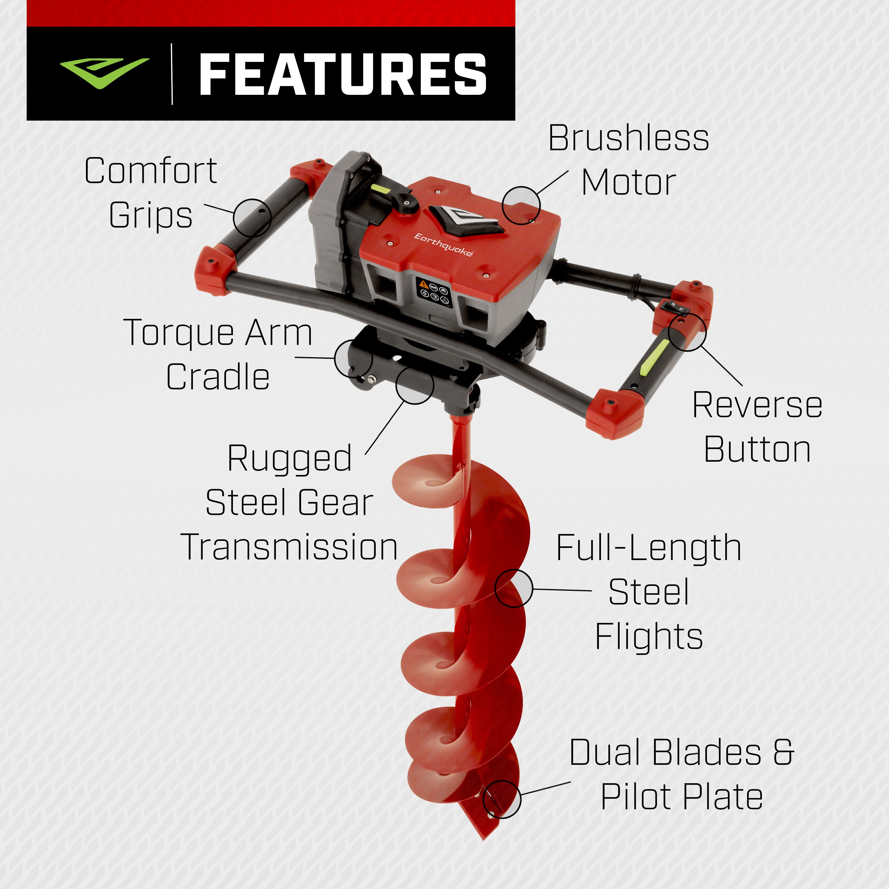 60V Earth Auger Combo - 8" (44977)