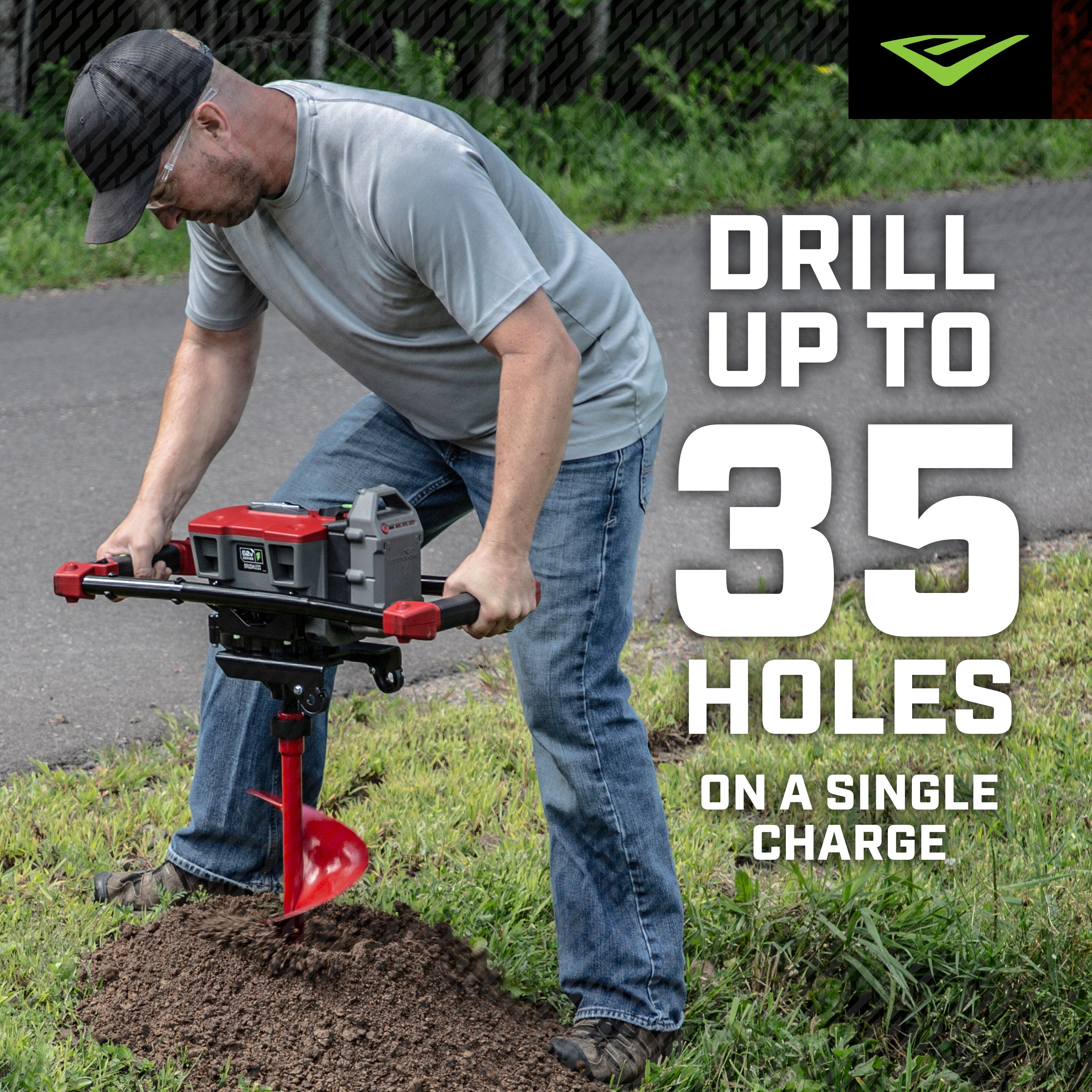 60V Earth Auger Combo - 8" (44977)