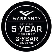 Load image into Gallery viewer, Earthquake Warranty Limited 5-Year Product 3-Year Engine