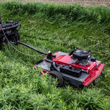 Load and play video in Gallery viewer, Earthquake Acreage Tow-Behind Rough Cut Mower Product Video
