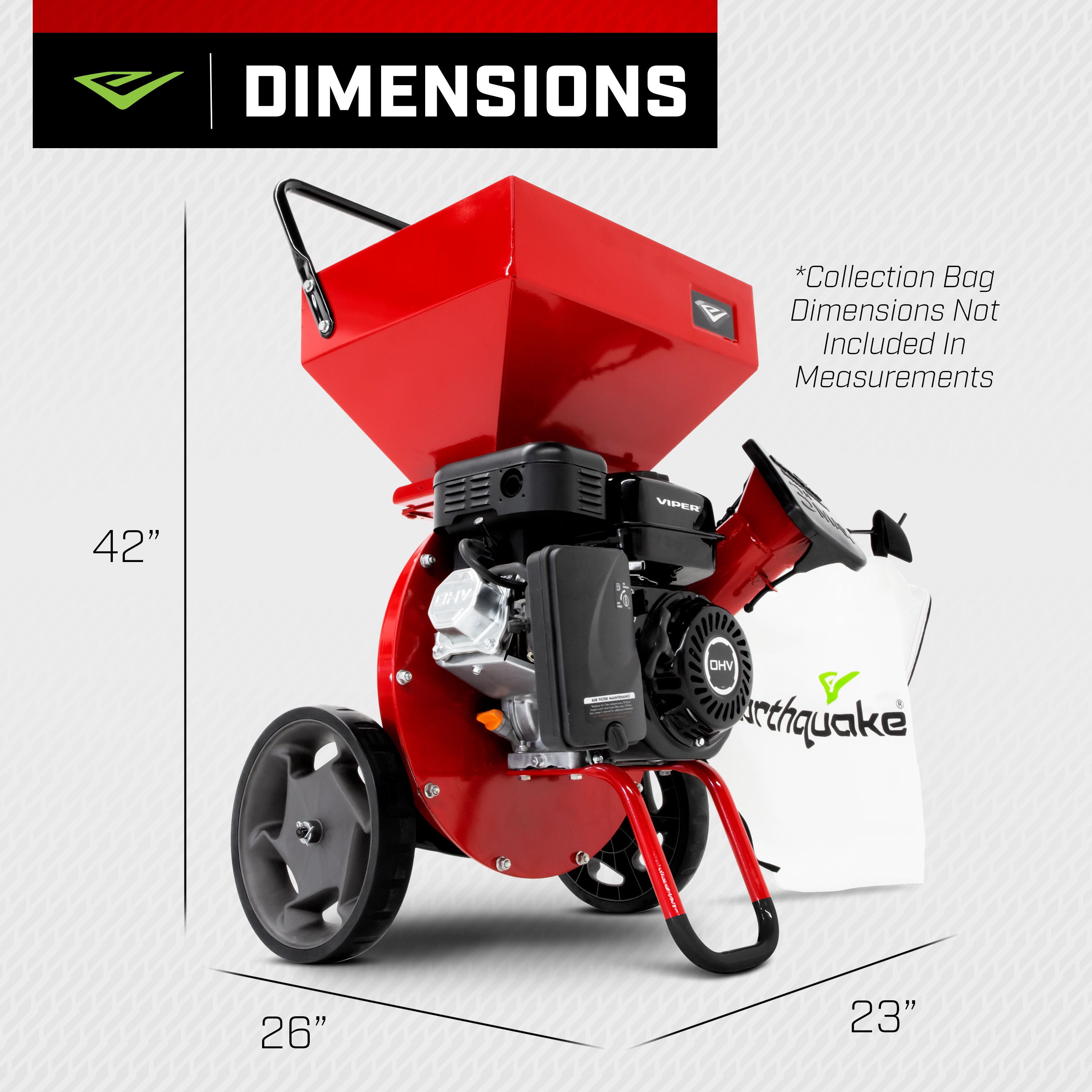 K32™ 212cc Chipper Shredder (33968) - Earthquake Outdoor Power