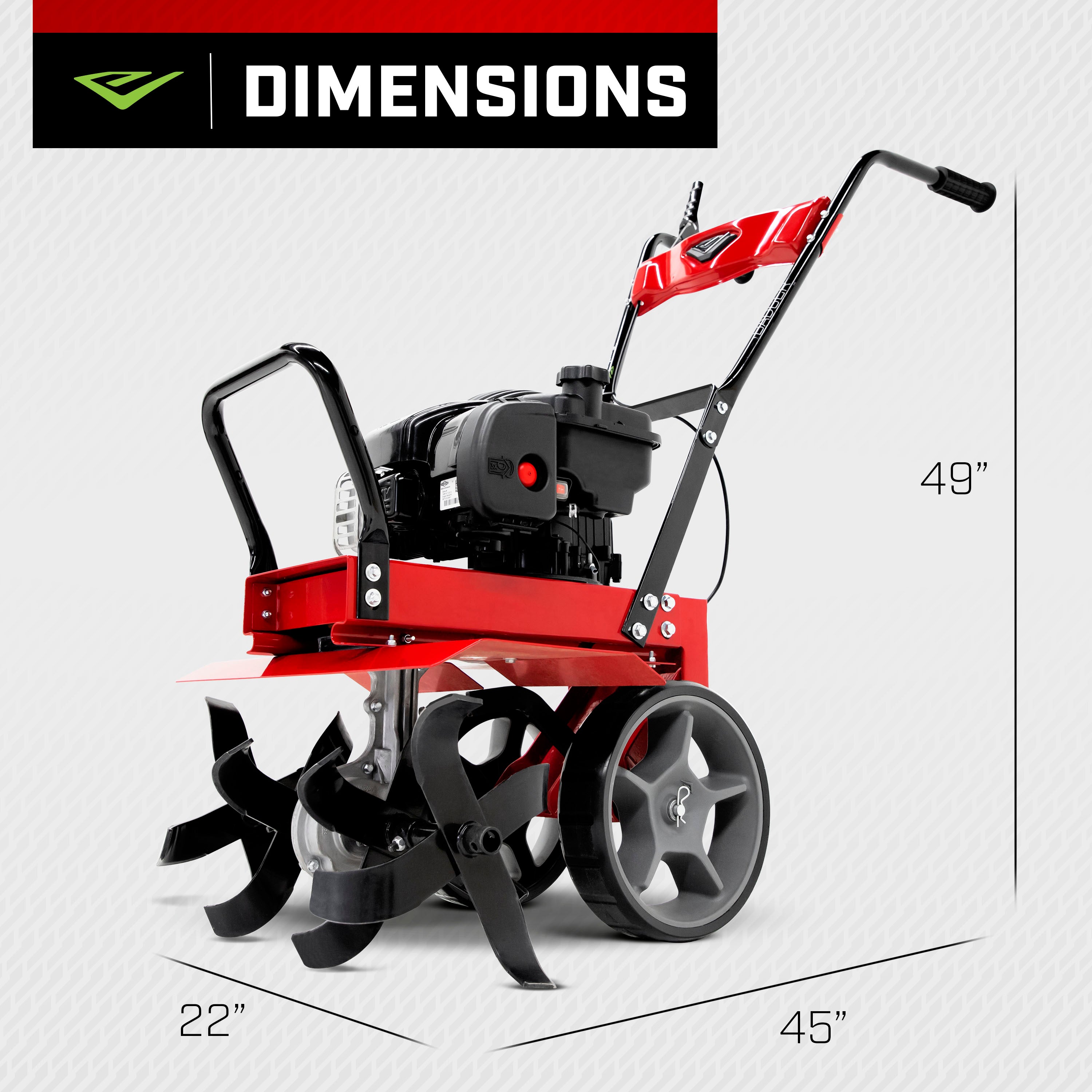 Badger™ 140cc Front Tine Tiller (38040)