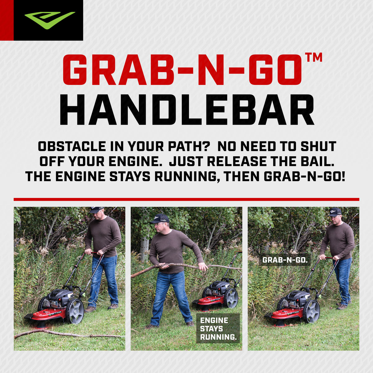 Walk-Behind String Mower (47325) - Earthquake Outdoor Power Equipment