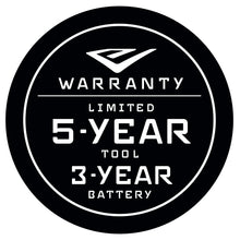 Load image into Gallery viewer, 5- Year Tool, 3-Year Battery Limited Warranty
