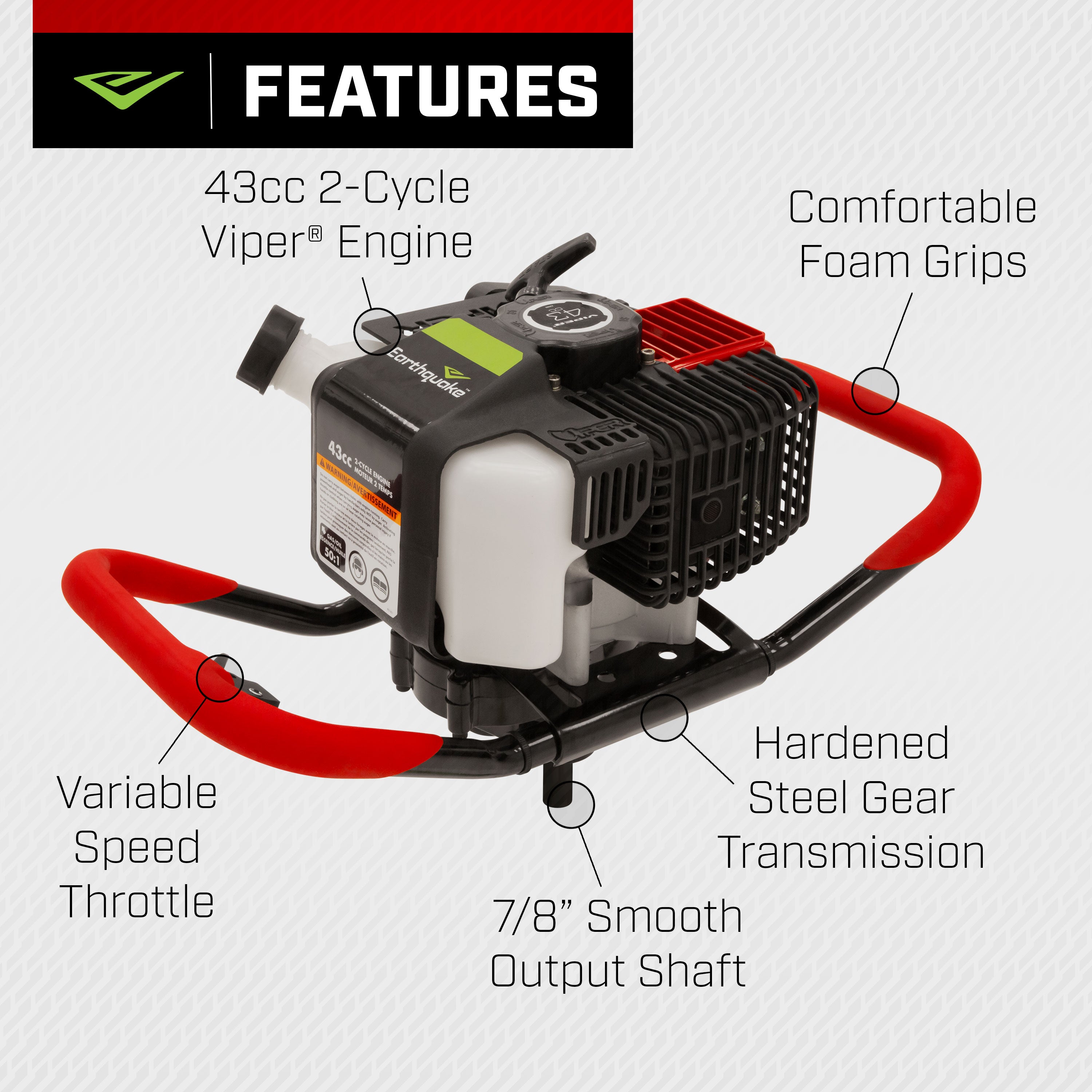 1-Person 43cc Smooth Powerhead (E43)