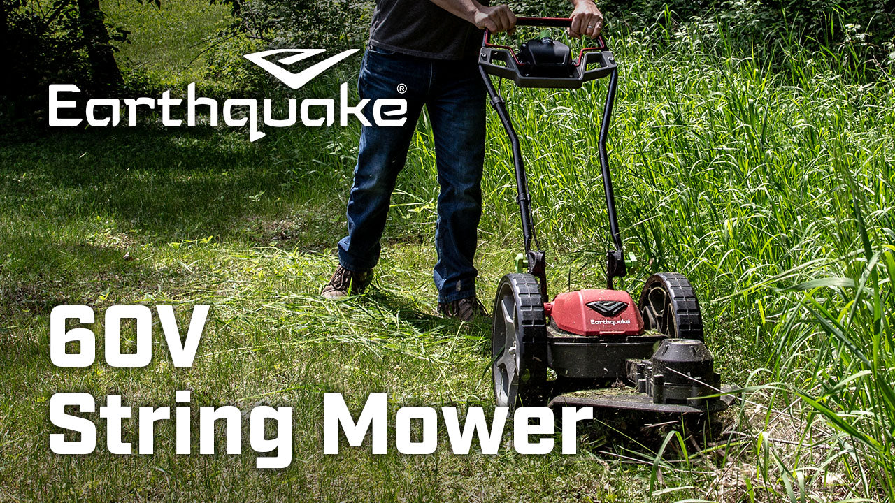 60V String Mower (44965) - Earthquake Outdoor Power Equipment